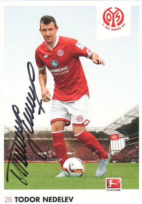 Autogramm Fussball | FSV Mainz 05 | 2015 | Todor NEDELEV