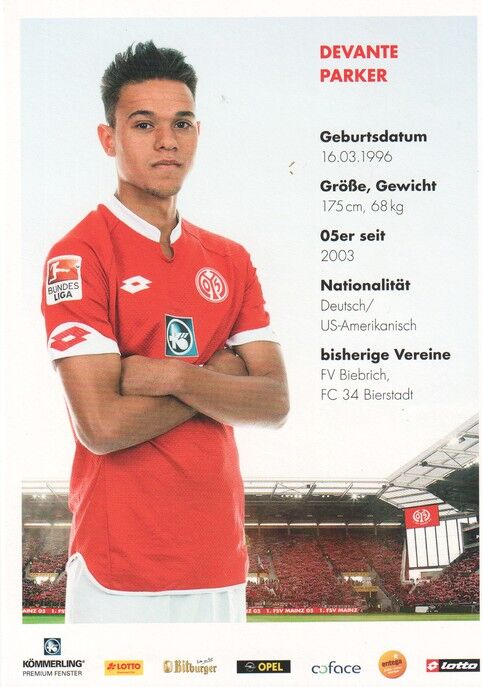 Autogramm Fussball | FSV Mainz 05 | 2015 | Devante PARKER