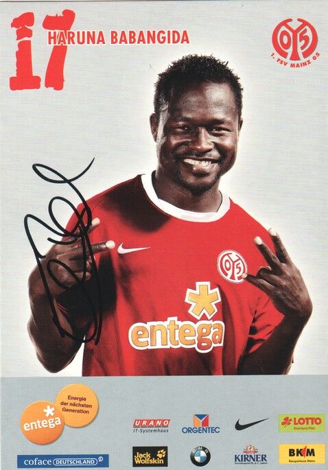 Autogramm Fussball | FSV Mainz 05 | 2010 | Haruna BABANGIDA