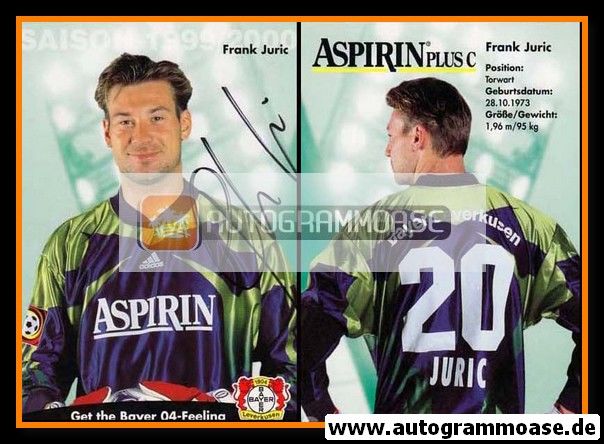 Autogramm Fussball | Bayer Leverkusen | 1999 | Frank JURIC