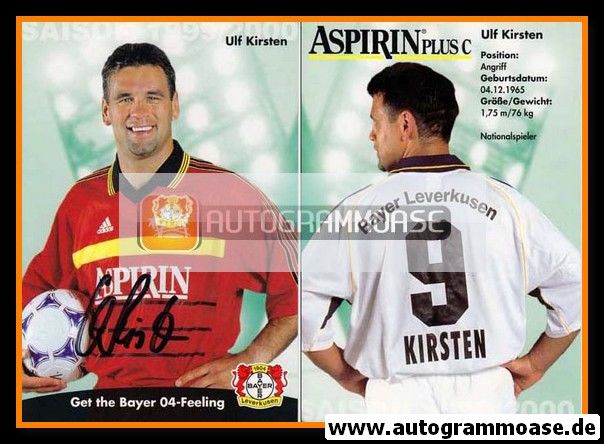 Autogramm Fussball | Bayer Leverkusen | 1999 | Ulf KIRSTEN