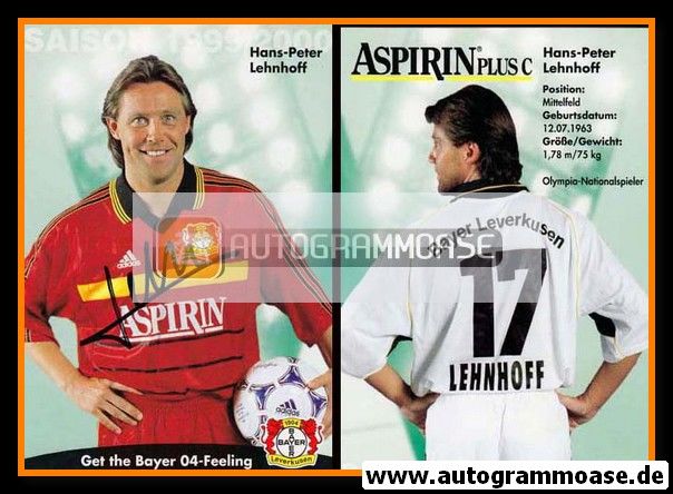Autogramm Fussball | Bayer Leverkusen | 1999 | Hans-Peter LEHNHOFF
