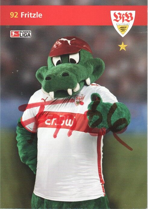 Autogramm Fussball | VfB Stuttgart | 2008 | FRITZLE (Maskottchen)