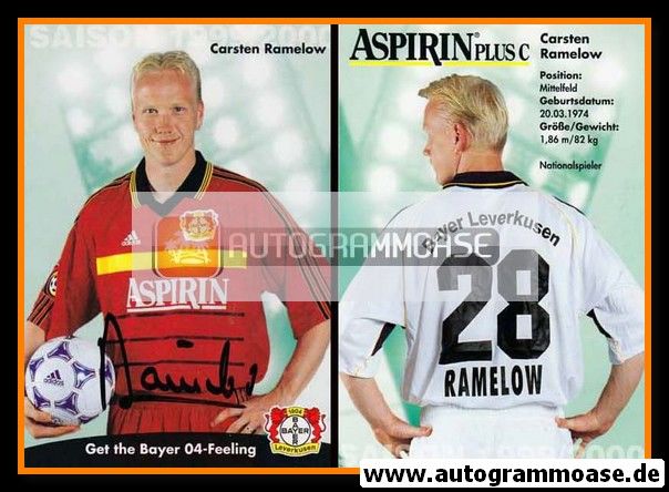 Autogramm Fussball | Bayer Leverkusen | 1999 | Carsten RAMELOW