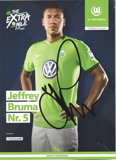 Autogramm Fussball | VfL Wolfsburg | 2016 | Jeffrey BRUMA