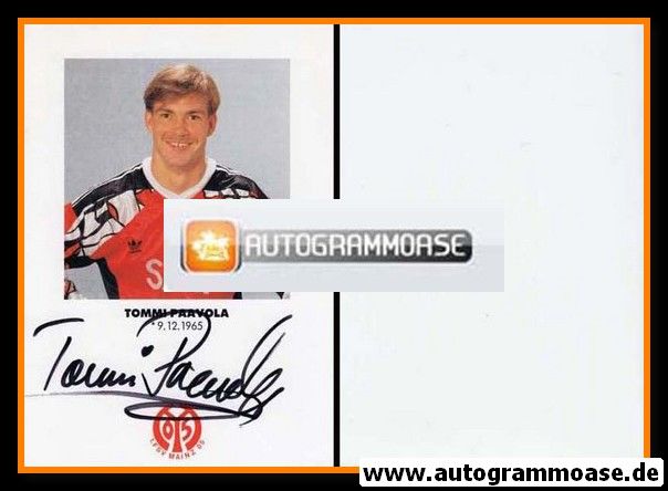 Autogramm Fussball | FSV Mainz 05 | 1991 | Tommi PAAVOLA