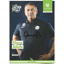 Autogramm Fussball | VfL Wolfsburg | 2016 | Klaus ALLOFS