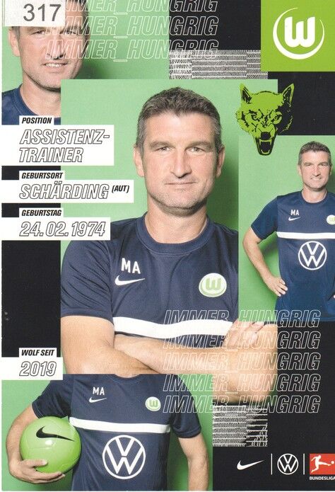 Autogramm Fussball | VfL Wolfsburg | 2020 | Michael ANGERSCHMID