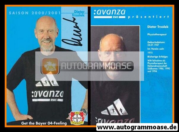 Autogramm Fussball | Bayer Leverkusen | 2000 | Dieter TRZOLEK