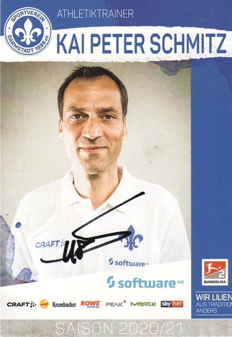 Autogramm Fussball | SV Darmstadt 98 | 2020 | Kai Peter SCHMITZ