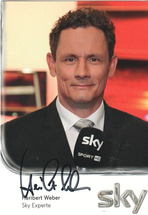 Autogramm TV | SKY | Heribert WEBER | 2020er (Portrait Color)