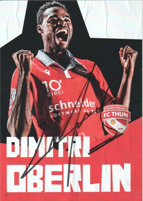 Autogramm Fussball | FC Thun | 2022 | Dimitri OBERLIN