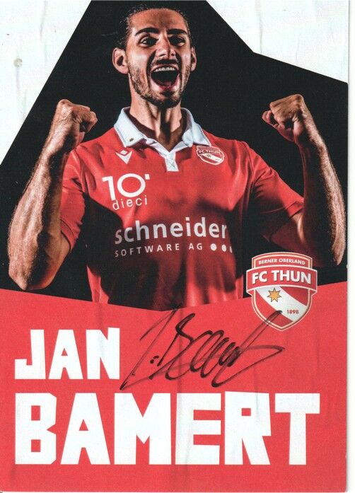 Autogramm Fussball | FC Thun | 2022 | Jan BAMERT