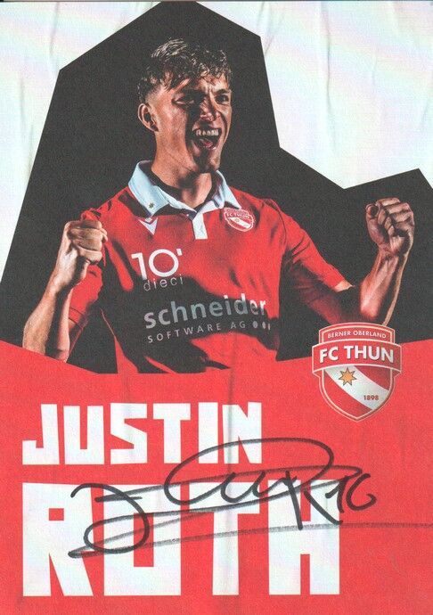 Autogramm Fussball | FC Thun | 2022 | Justin ROTH