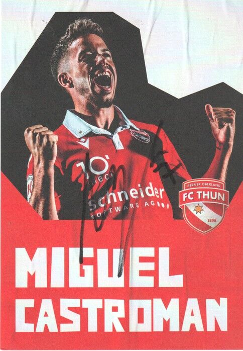 Autogramm Fussball | FC Thun | 2022 | Miguel CASTROMAN