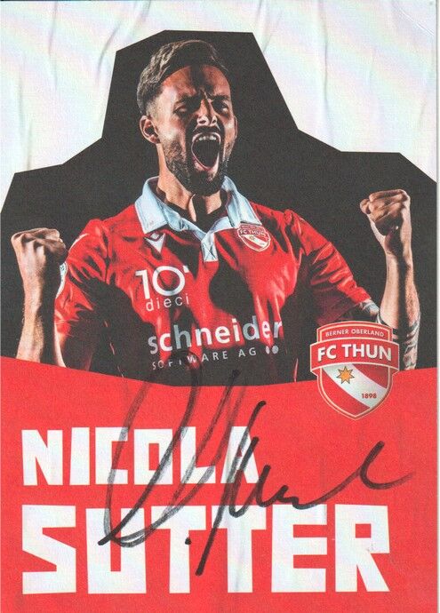 Autogramm Fussball | FC Thun | 2022 | Nicola SUTTER