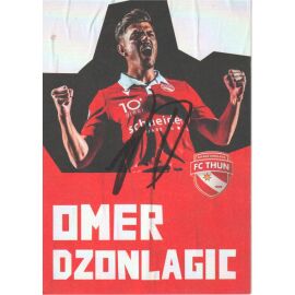 Autogramm Fussball | FC Thun | 2022 | Omer DZONLAGIC