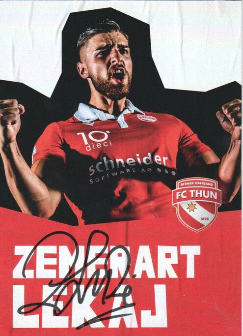 Autogramm Fussball | FC Thun | 2022 | Zemerart LEKAJ
