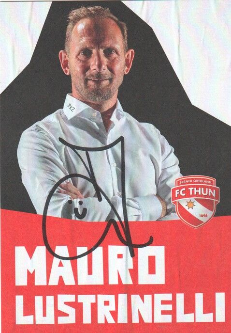 Autogramm Fussball | FC Thun | 2022 | Mauro LUSTRINELLI