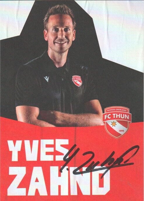Autogramm Fussball | FC Thun | 2022 | Yves ZAHND