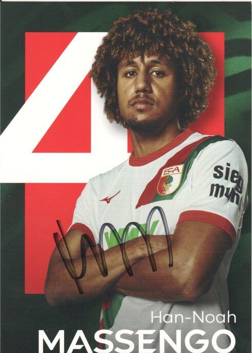 Autogramm Fussball | FC Augsburg | 2025 | Han-Noah MASSENGO