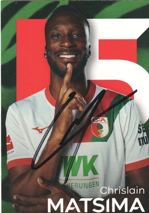 Autogramm Fussball | FC Augsburg | 2025 | Chrislain MATSIMA
