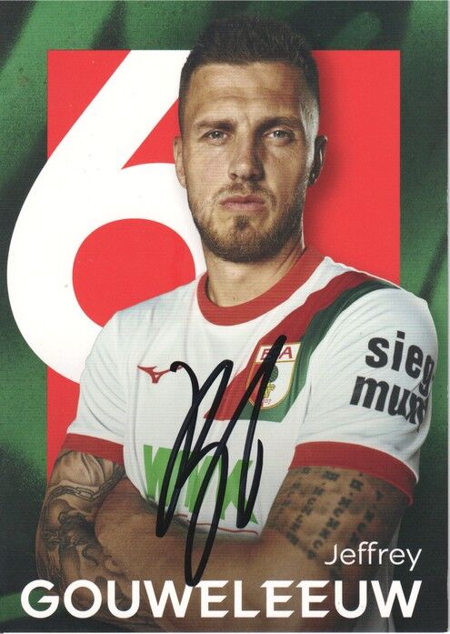 Autogramm Fussball | FC Augsburg | 2025 | Jeffrey GOUWELEEUW