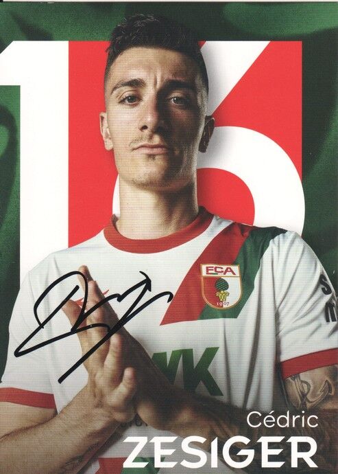 Autogramm Fussball | FC Augsburg | 2025 | Cedric ZESIGER