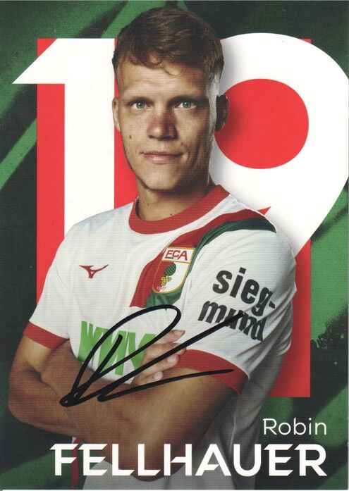 Autogramm Fussball | FC Augsburg | 2025 | Robin FELLHAUER