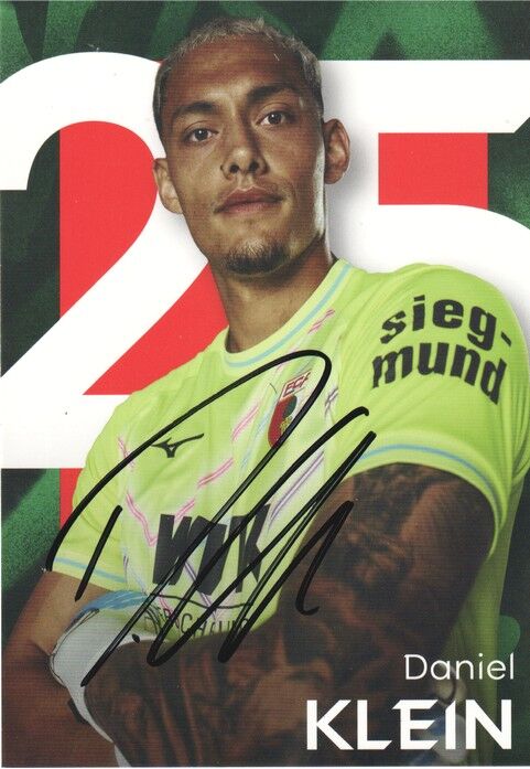 Autogramm Fussball | FC Augsburg | 2025 | Daniel KLEIN
