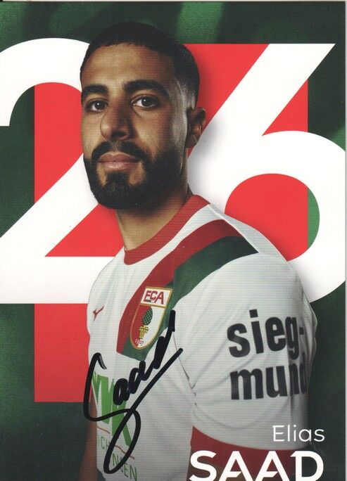 Autogramm Fussball | FC Augsburg | 2025 | Elias SAAS