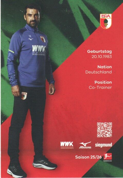 Autogramm Fussball | FC Augsburg | 2025 | Thomas KASPARETTI