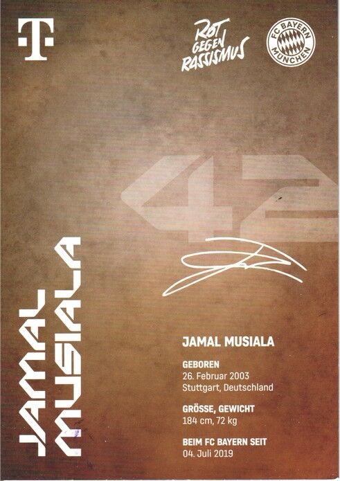 Autogramm Fussball | FC Bayern München | 2024 | Jamal MUSIALA
