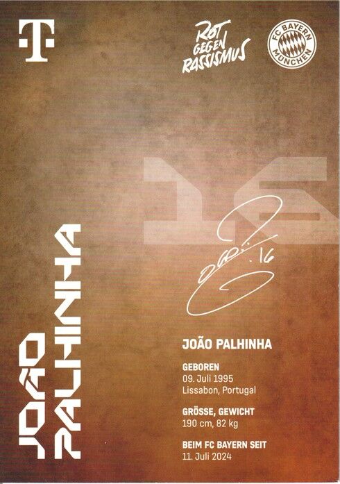 Autogramm Fussball | FC Bayern München | 2024 | Joao PALHINHA
