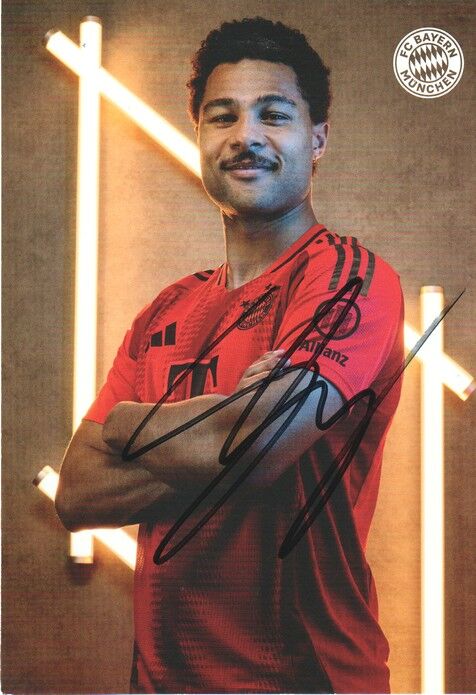 Autogramm Fussball | FC Bayern München | 2024 | Serge GNABRY