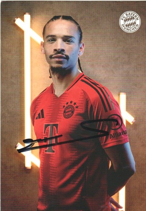Autogramm Fussball | FC Bayern München | 2024 | Leroy SANE