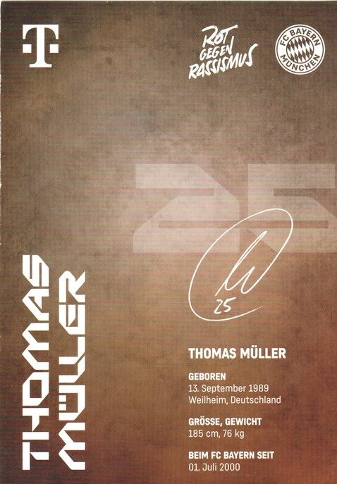 Autogramm Fussball | FC Bayern München | 2024 | Thomas MÜLLER
