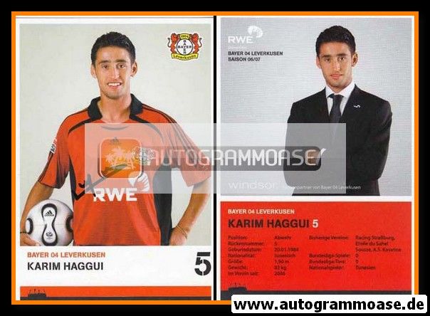 Autogramm Fussball | Bayer Leverkusen | 2006 | Karim HAGGUI
