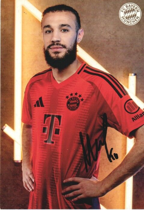 Autogramm Fussball | FC Bayern München | 2024 | Noussair MAZRAOUI