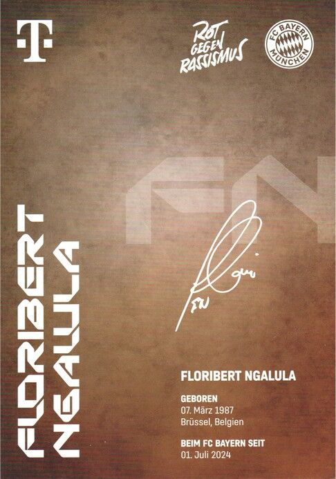 Autogramm Fussball | FC Bayern München | 2024 | Floribert NGALULA