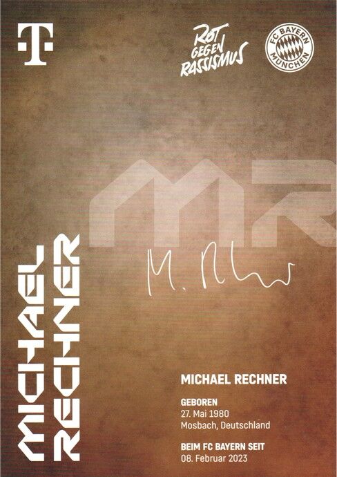 Autogramm Fussball | FC Bayern München | 2024 | Michael RECHNER