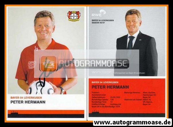 Autogramm Fussball | Bayer Leverkusen | 2006 | Peter HERMANN