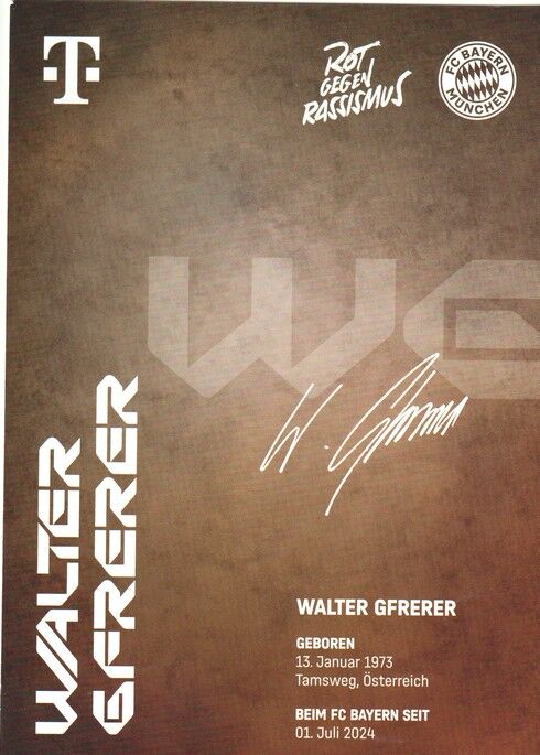 Autogramm Fussball | FC Bayern München | 2024 | Walter GFRERER