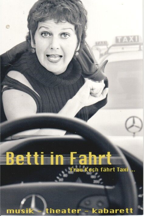 Autogramm Schauspieler | Bettina KOCH | 2000er Foto (Portrait SW Taxi)