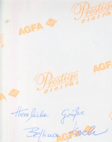 Autogramm Schauspieler | Bettina KOCH | 2000er Foto (Portrait SW Taxi)