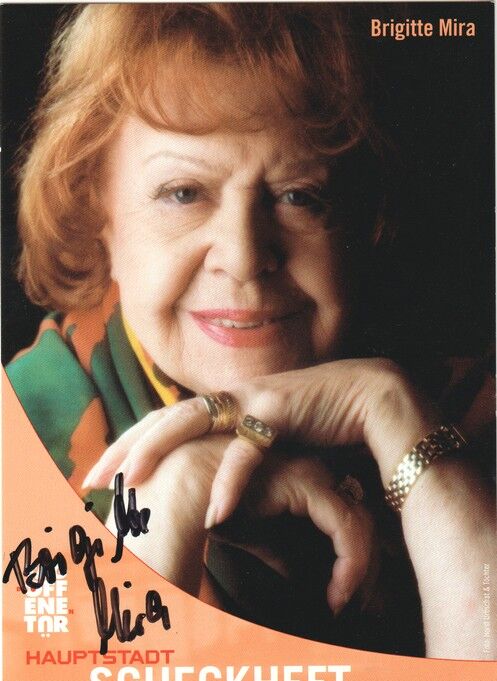 Autogramm Schauspieler | Brigitte MIRA | 2002 (Portrait Color Jedermann)