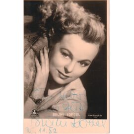 Autogramm Schauspieler | Bruni LÖBEL | 1950er (Portrait SW FBZ) Real 255
