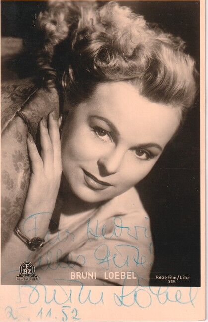 Autogramm Schauspieler | Bruni LÖBEL | 1950er (Portrait SW FBZ) Real 255