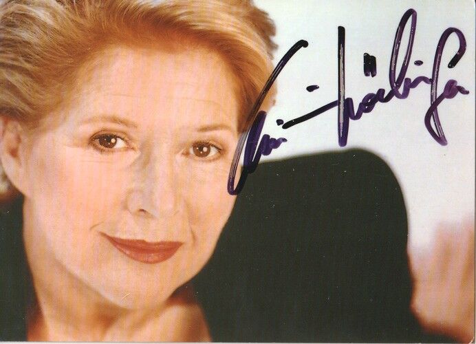 Autogramm Schauspieler | Christiane HÖRBIGER | 2000er (Portrait Color Rüdel) Grecht