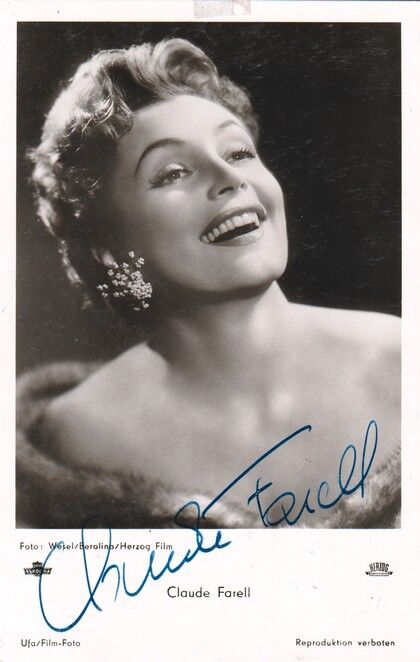 Autogramm Film | Claude FARELL | 1955 "Drei Von Der Tankstelle" (Portrait SW) UFA FK2073